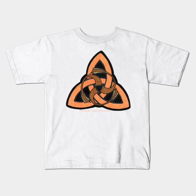 Fin Triskell Kids T-Shirt by Envorenn